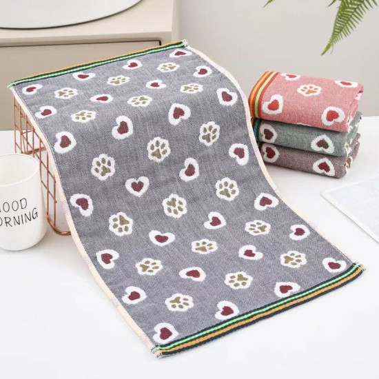 Рушник кухонний лляний Лапки 25х50 см Colorful арт. 521-13