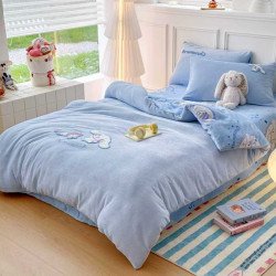 Постільна білизна полуторна велюрова 150х200 Colorful 04-109/1