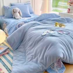 Постільна білизна полуторна велюрова 150х200 Colorful 04-109/1