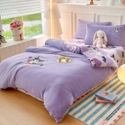 Постільна білизна полуторна велюрова 150х200 Colorful 04-109/4