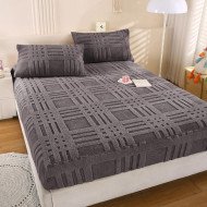 Простынь на резинке двуспальная из микрофибры 160х200 см с наволочками Colorful арт. 03-25/1