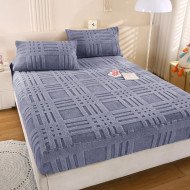 Простынь на резинке двуспальная из микрофибры 160х200 см с наволочками Colorful арт. 03-25/6